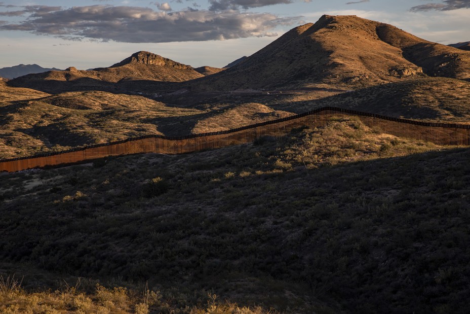 Una vista de la pared en el Cañón de Guadalupe, Arizona.  (Fotografía de Adriana Zehbrauskas para The Atlantic)