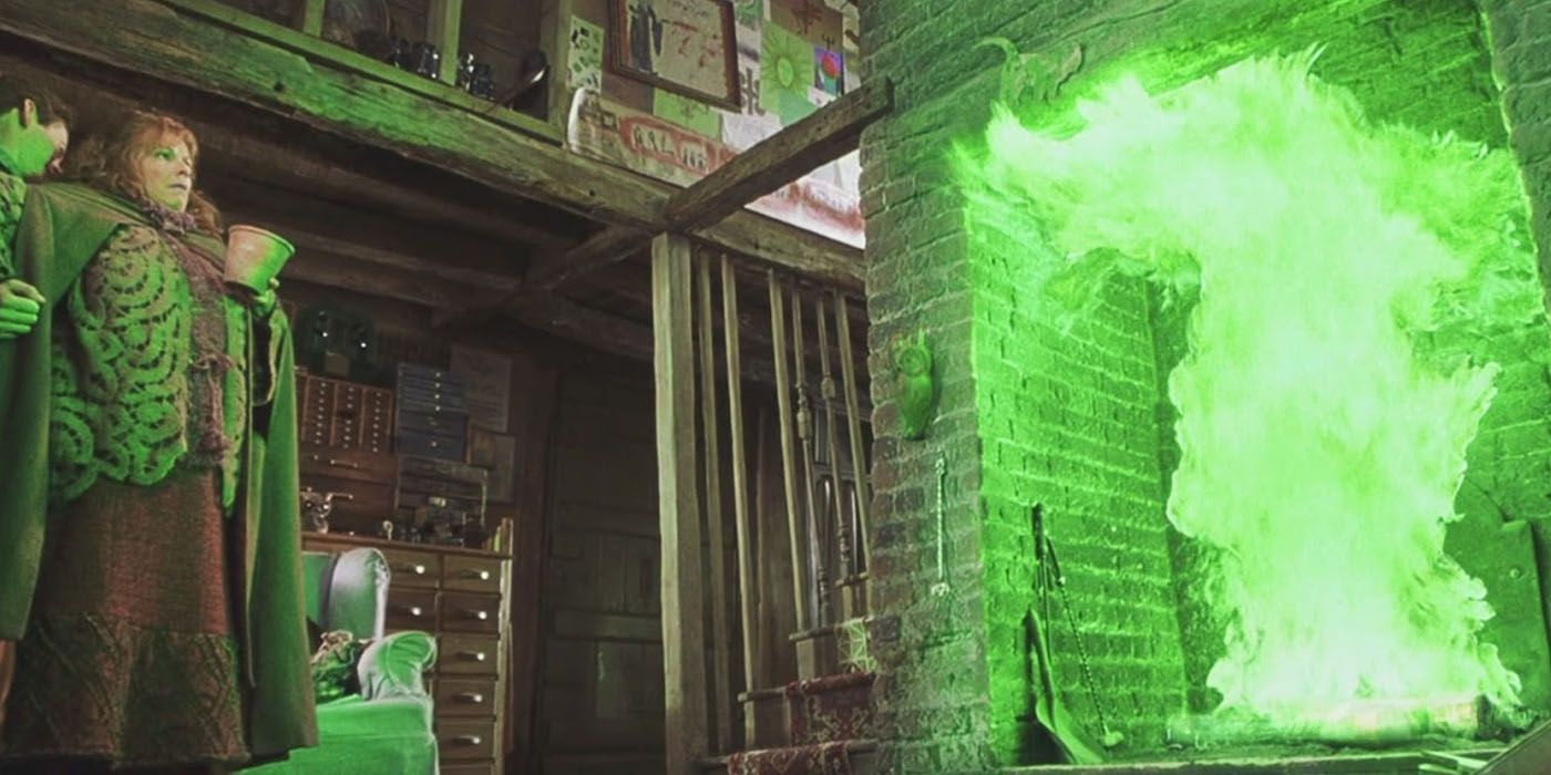 Harry Potter Molly Weasley Chimenea de red de polvos Flú Callejón Diagon