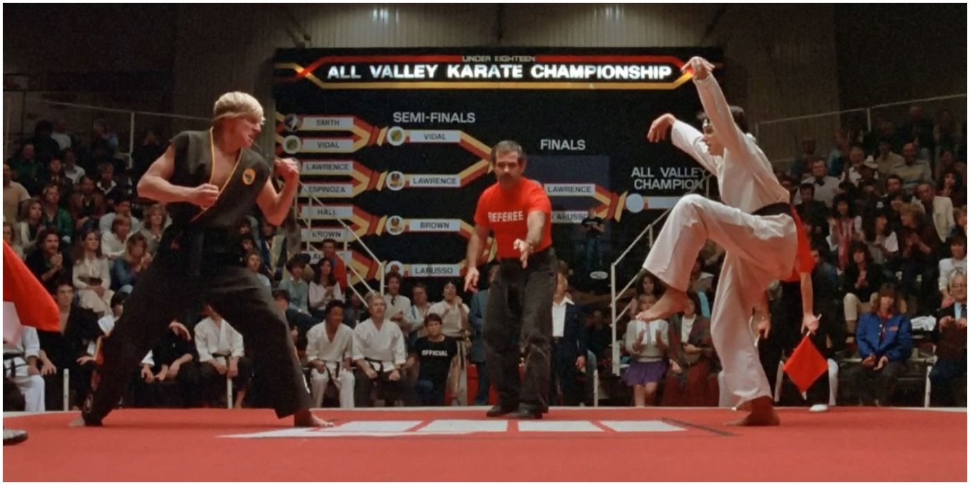 The Karate Kid, patada de grúa, William Zabka y Johnny y Ralph Macchio como Daniel