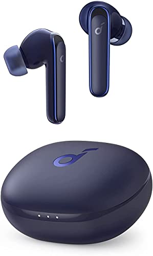 Auriculares Bluetooth Soundcore Anker Life P3, cancelación de ruido activa Multim, graves potentes, 6 micrófonos, 35 horas de reproducción, carga inalámbrica, aplicaciones, sonido personalizado, modo de juego