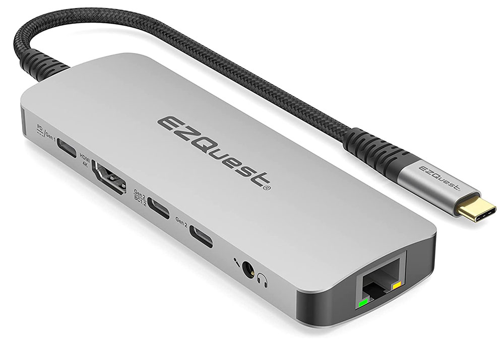 EZQuest USB-C Multimedia 10-in-1 Gen 2 Hub: el mejor concentrador USB-C para puertos rápidos