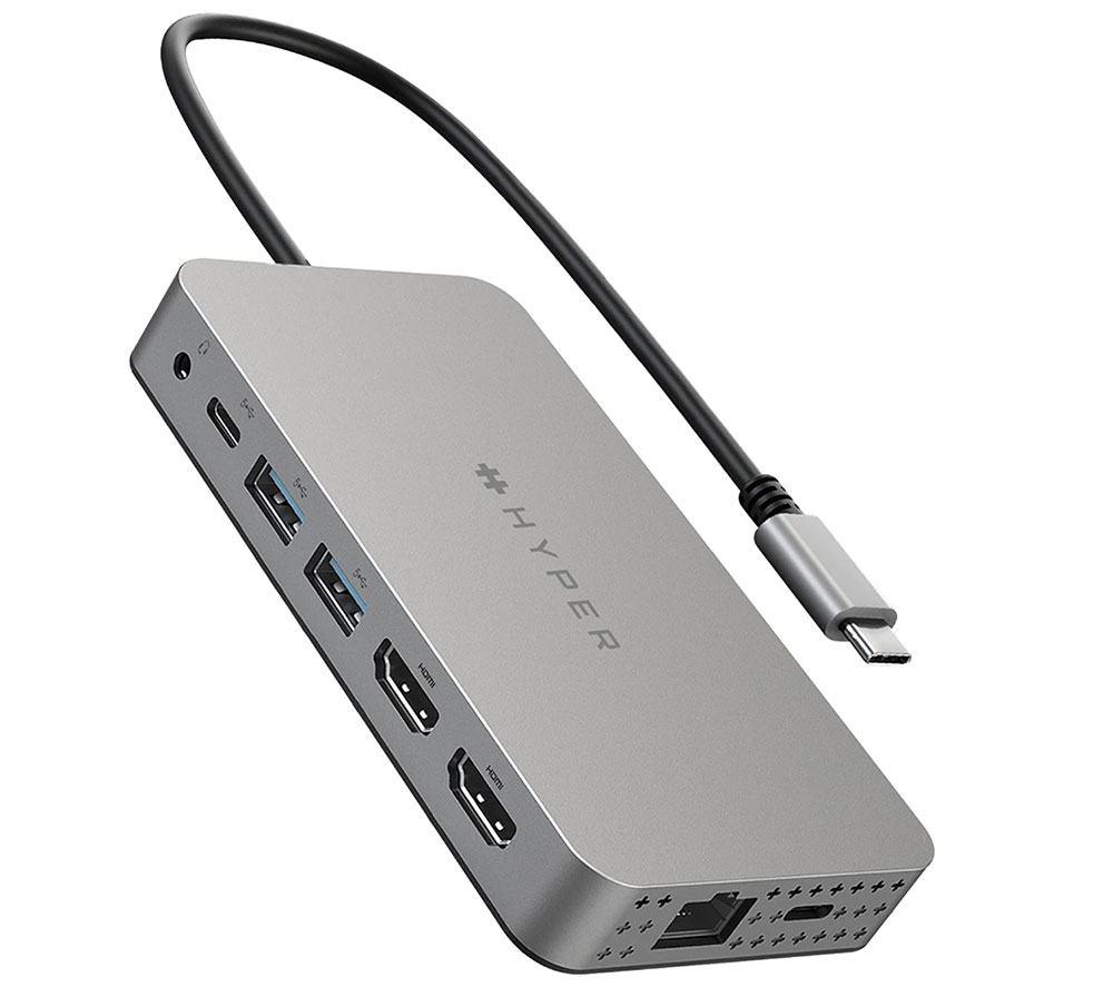Hyperdrive Dual 4K HDMI 10-in-1 Hub USB-C: el mejor concentrador USB-C para HDMI dual (Mac)