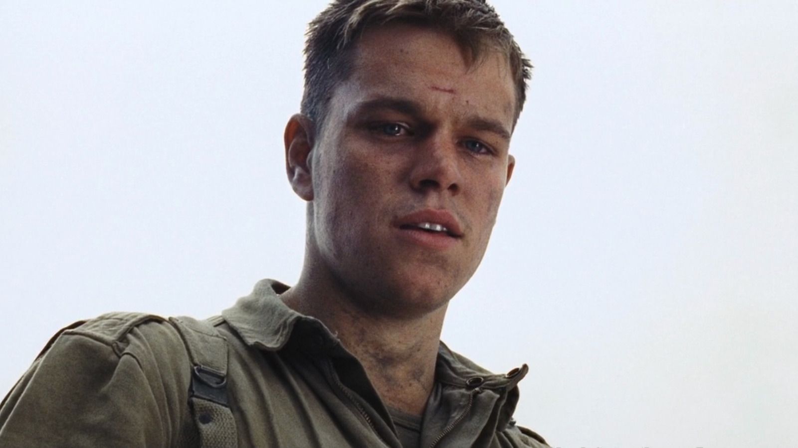 Matt Damon como Ryan en Salvar al soldado Ryan