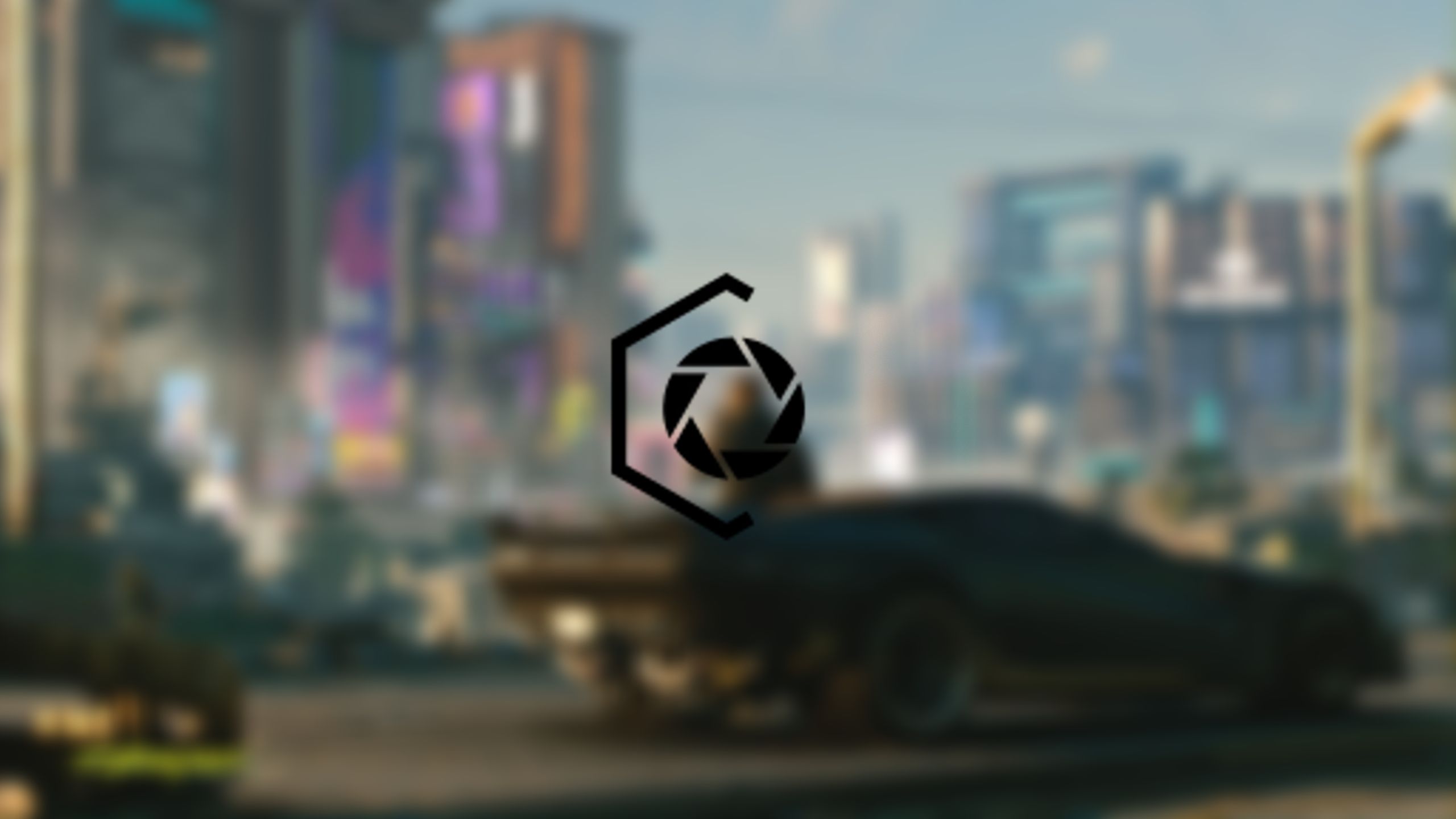 Cyberpunk 2077 V's Reflexes Stat Logo On City Background