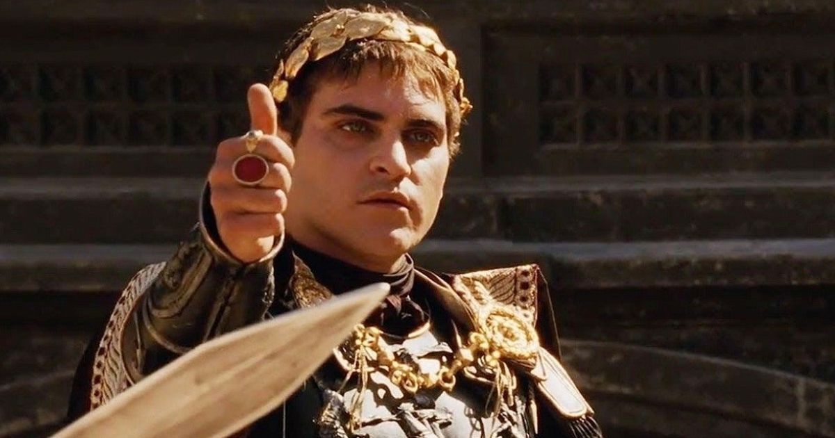 Joaquin Phoenix en Gladiador 