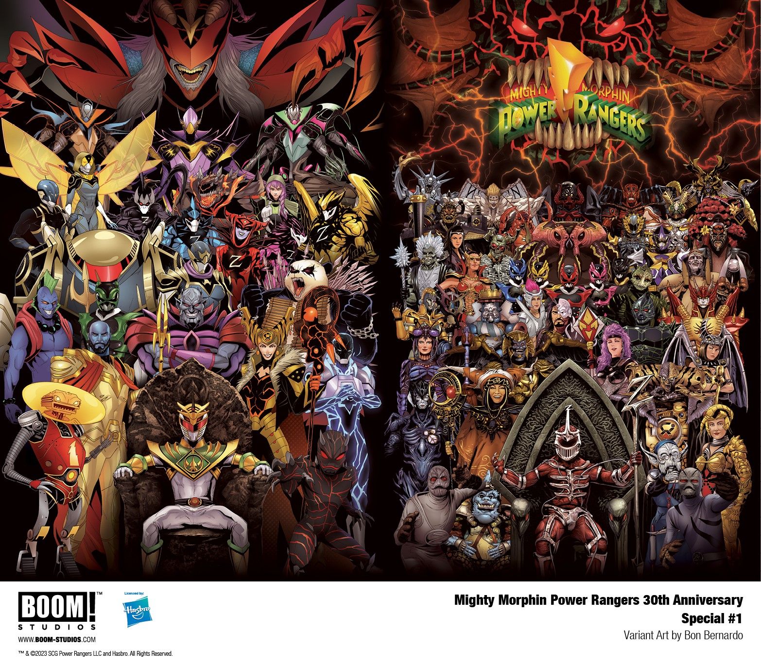 Mighty Morphin Power Rangers 30th Anniversary Comic Variant Art-1