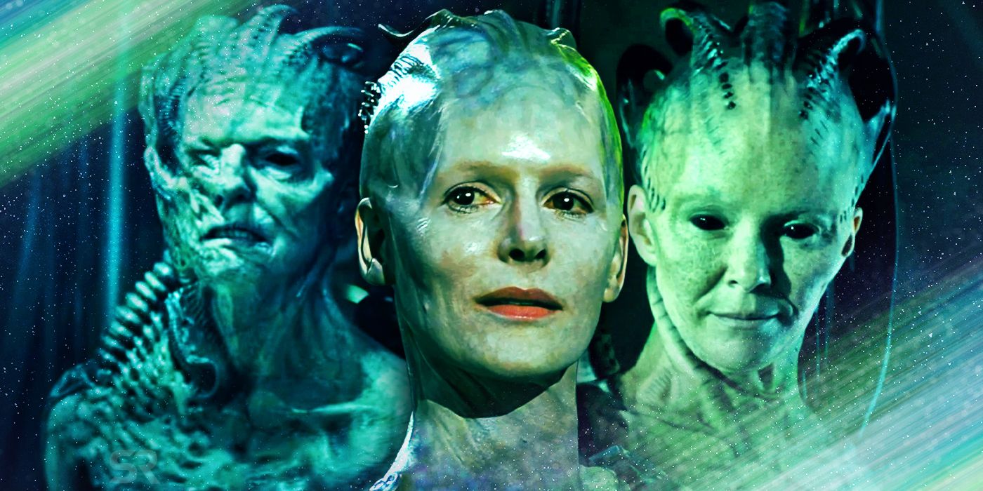 Varias encarnaciones de Borg Queen a lo largo de la franquicia Star Trek