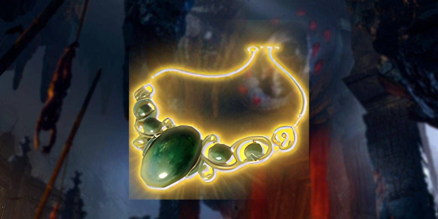 Baldur's Gate 3 Fey Semblance Amulet Accesorio muy raro