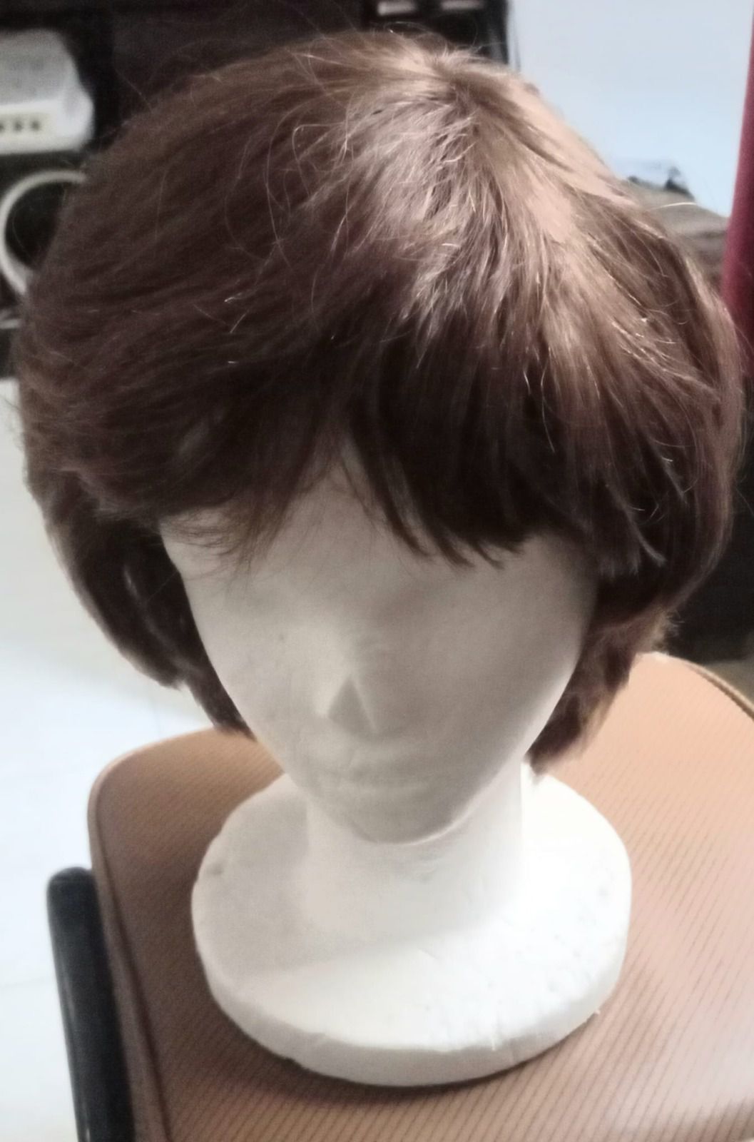An example of the wigs that can be made with the donation of hair.