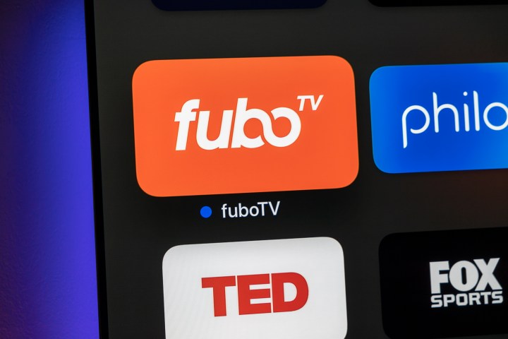 Ícono de la aplicación FuboTV en Apple TV.