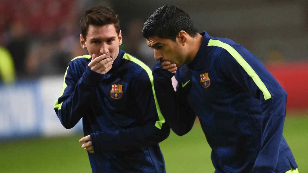 Messi and Suárez, friends on and off the field.  Photo: Archive