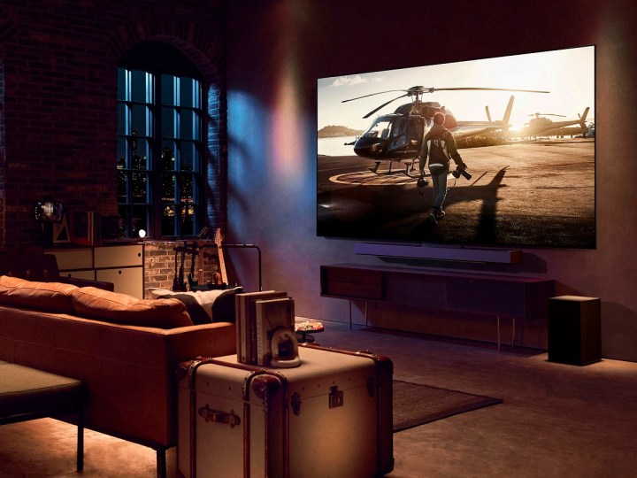 El televisor LG C3 Series OLED 4K en una sala de estar.