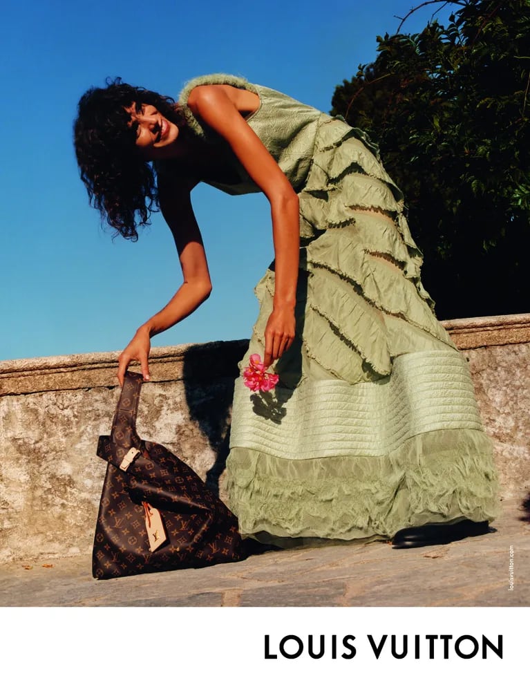 Mica Argañaraz modeled the new Louis Vuitton collection.  (Photo: Instagram/@micarganaraz)