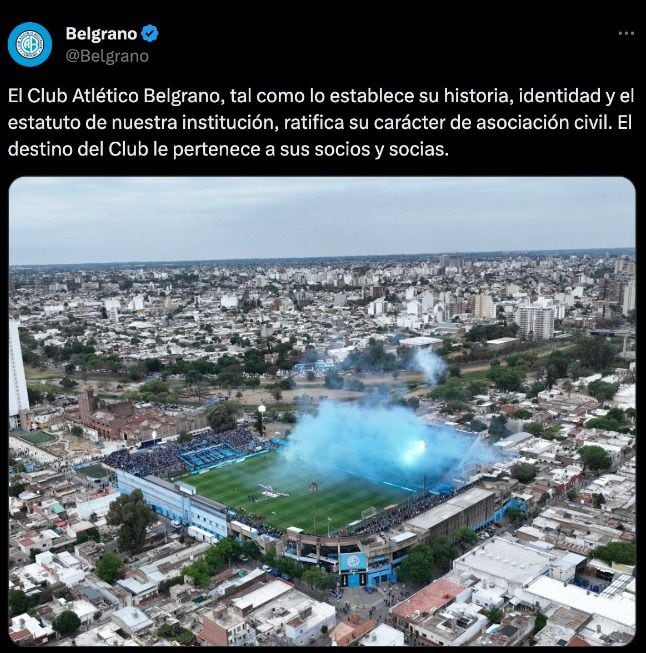 Belgrano's message.