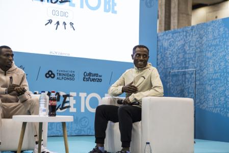 Kenenisa Bekele, durante la presentación del Maratón Valencia, este viernes