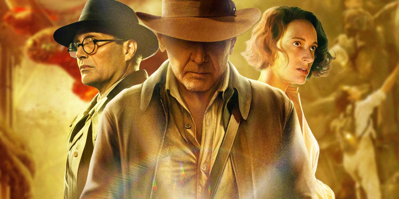 Mads Mikkelsen, Harrison Ford, and Phoebe Waller-Bridge in Indiana Jones and the Dial of Destiny