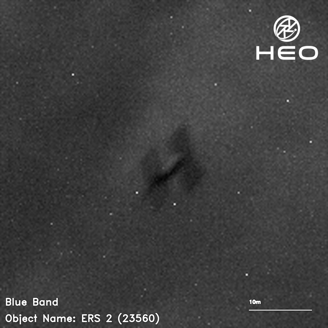La empresa de imágenes comerciales HEO Robotics capturó imágenes del satélite ERS-2 de la Agencia Espacial Europea mientras cae hacia la atmósfera de la Tierra el 14 de febrero de 2024.