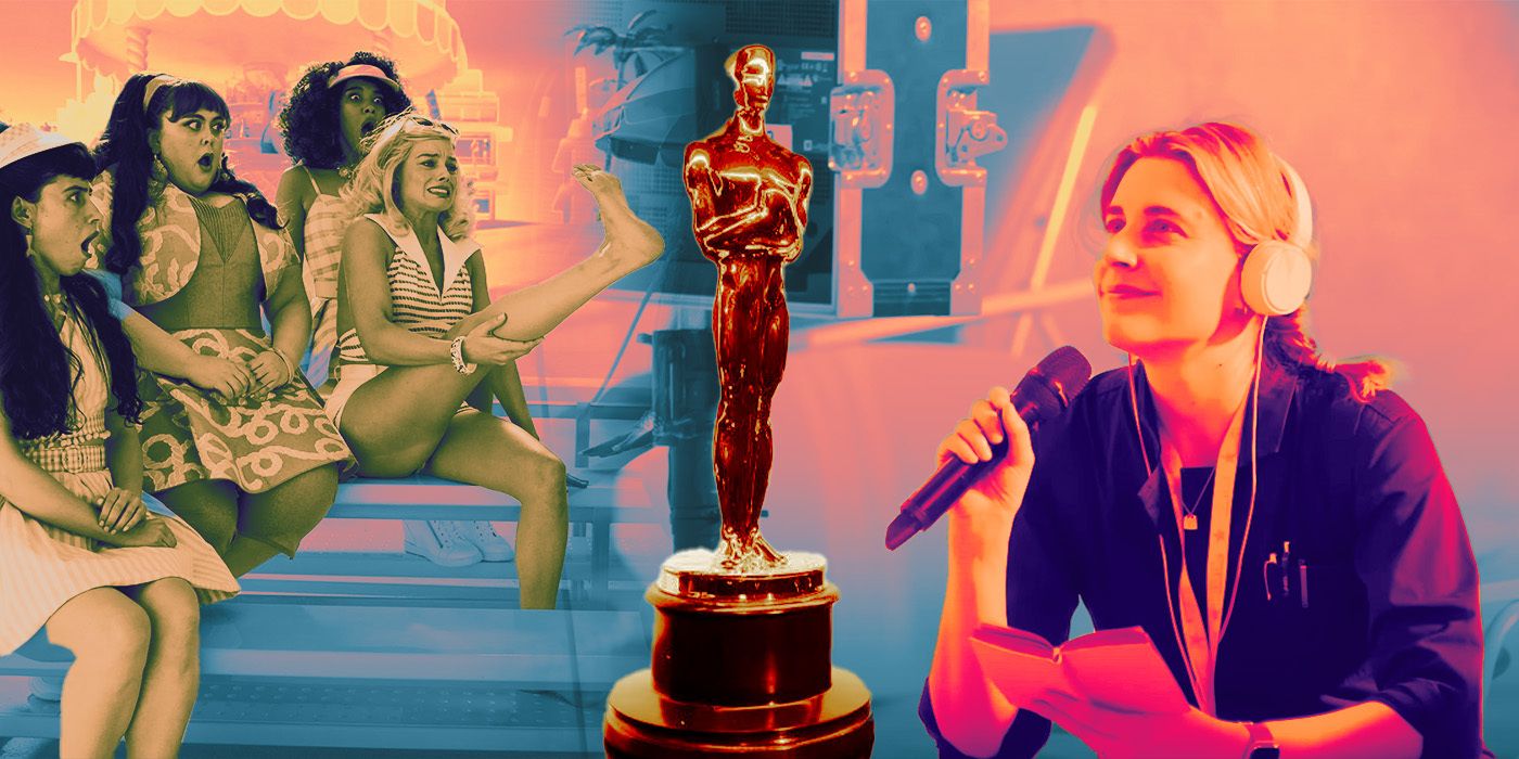 El elenco de Barbie, una estatua del Oscar y Greta Gewig