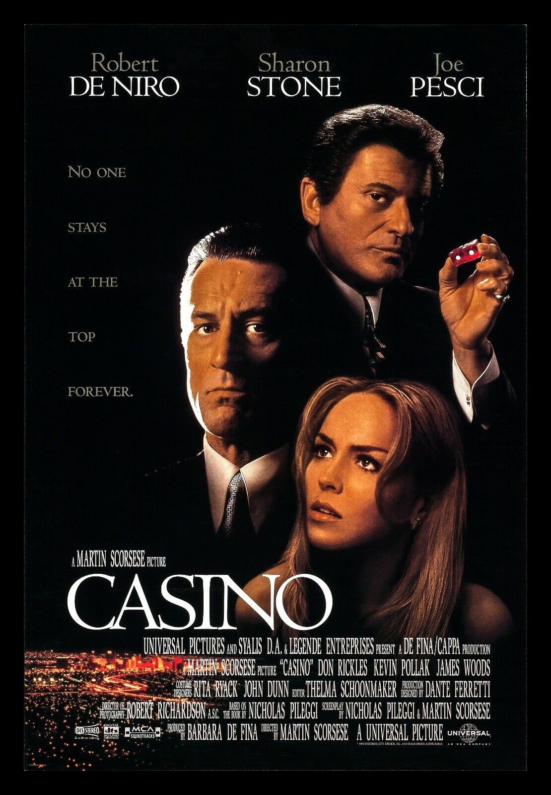 El cartel de El casino de Martin Scorsese