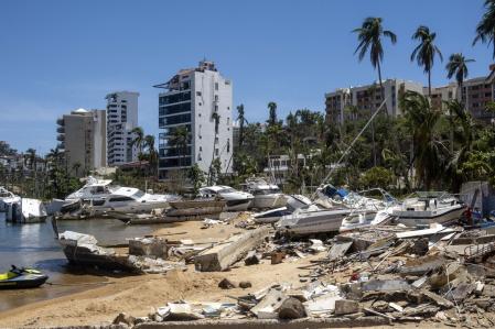 Destrucción tras huracán en Acapulco