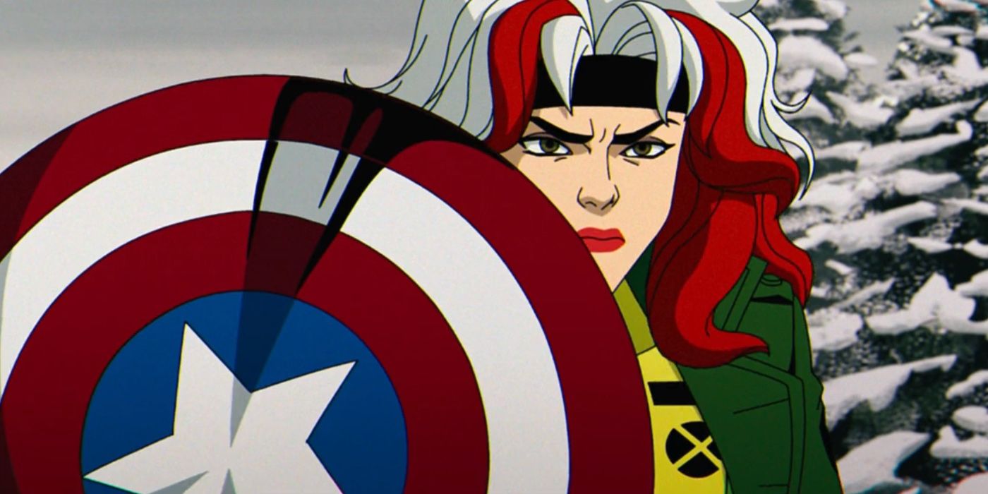 Rogue empuña el escudo del Capitán América en X-Men '97 Episodio 7