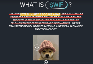 Sitio web oficial de DogWifHat